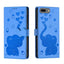 Cartoon Elephant Embossed Leather Phone Case