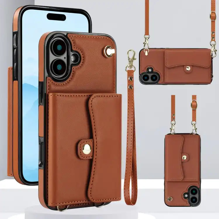 RFID Card Slot Phone Case with Long Lanyard