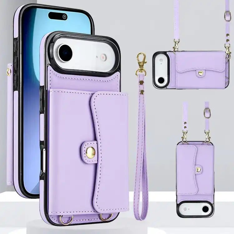 RFID Card Slot Phone Case with Long Lanyard