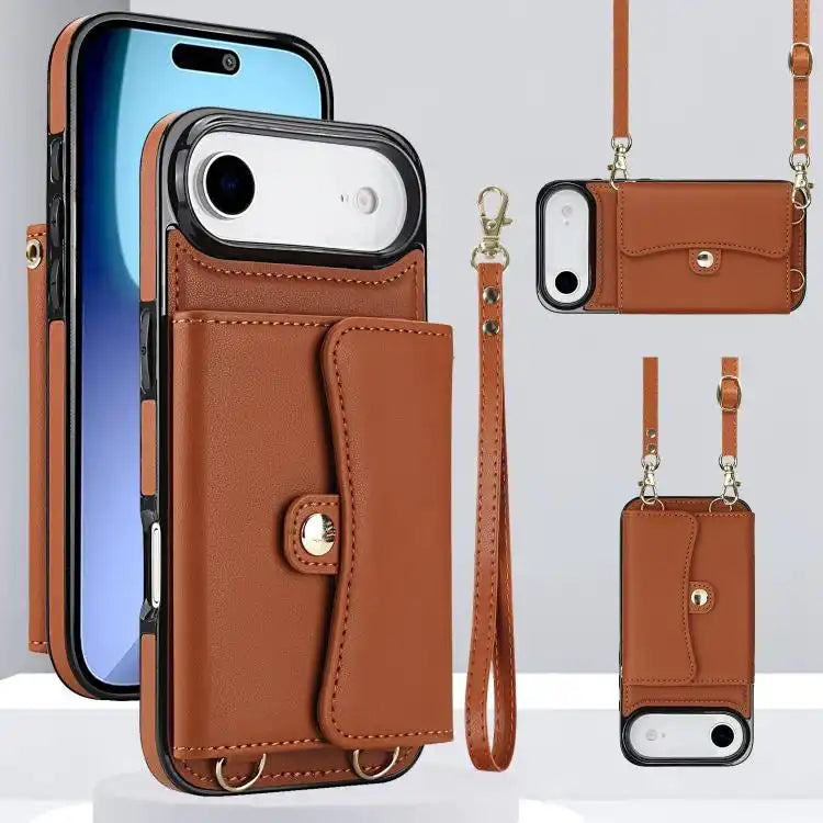 RFID Card Slot Phone Case with Long Lanyard