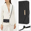 Cross Texture Crossbody Lanyard Leather Phone Case