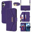 Cross Texture Crossbody Lanyard Leather Phone Case
