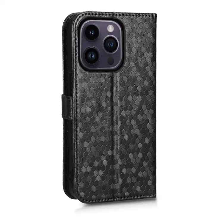 Honeycomb Dot Texture Leather Phone Case