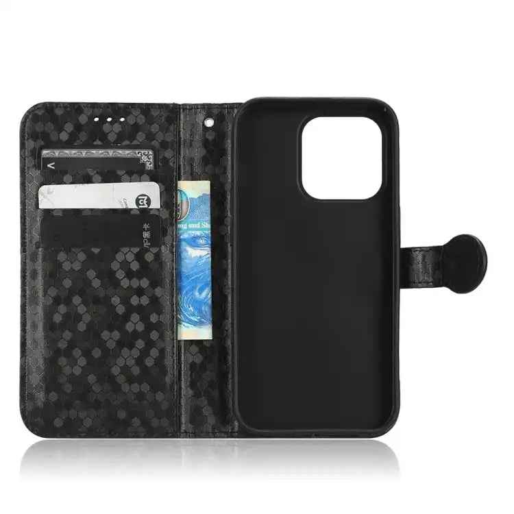 Honeycomb Dot Texture Leather Phone Case