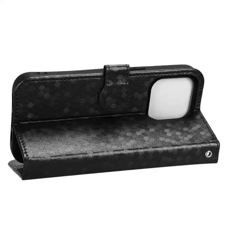 Honeycomb Dot Texture Leather Phone Case