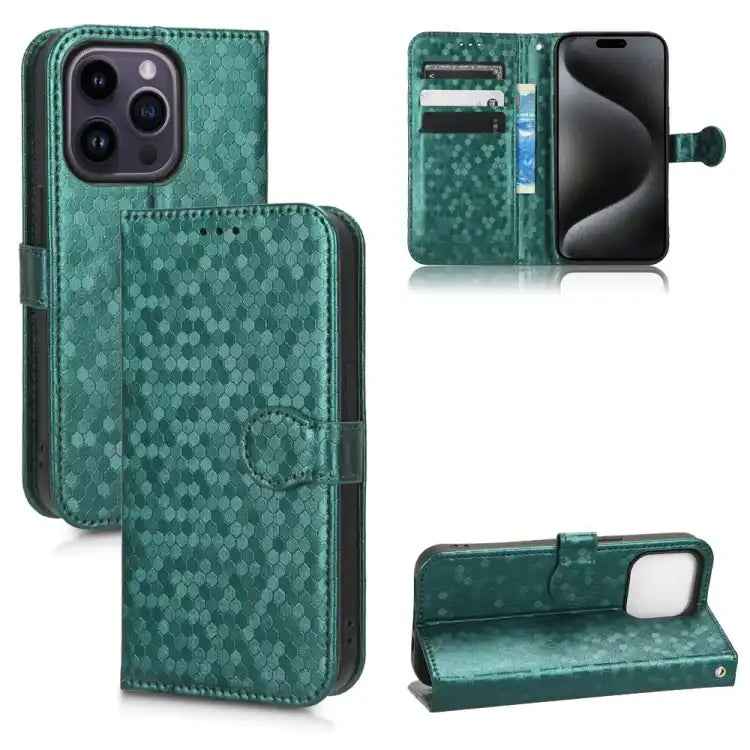 Honeycomb Dot Texture Leather Phone Case