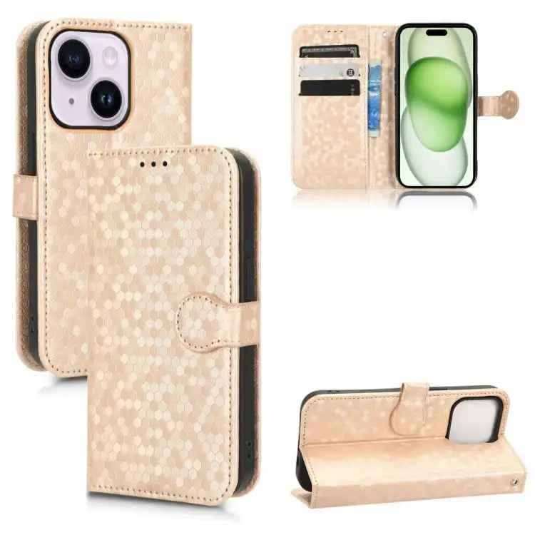 Honeycomb Dot Texture Leather Phone Case