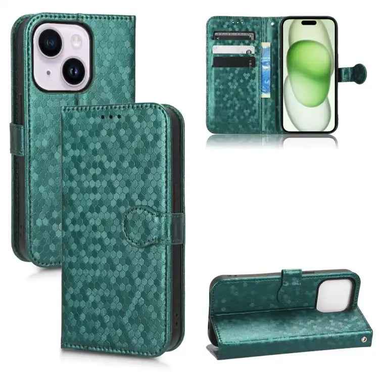 Honeycomb Dot Texture Leather Phone Case