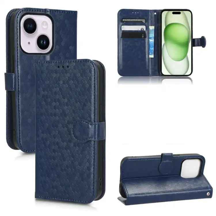 Honeycomb Dot Texture Leather Phone Case
