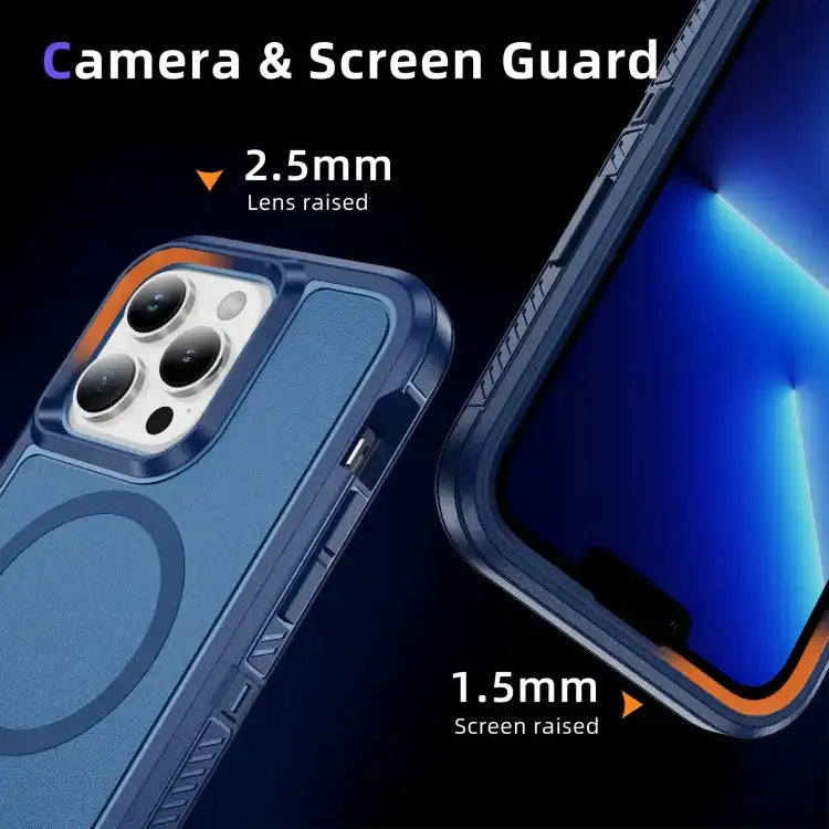 Guard MagSafe Holder Matte PC Hybrid TPU Phone Case