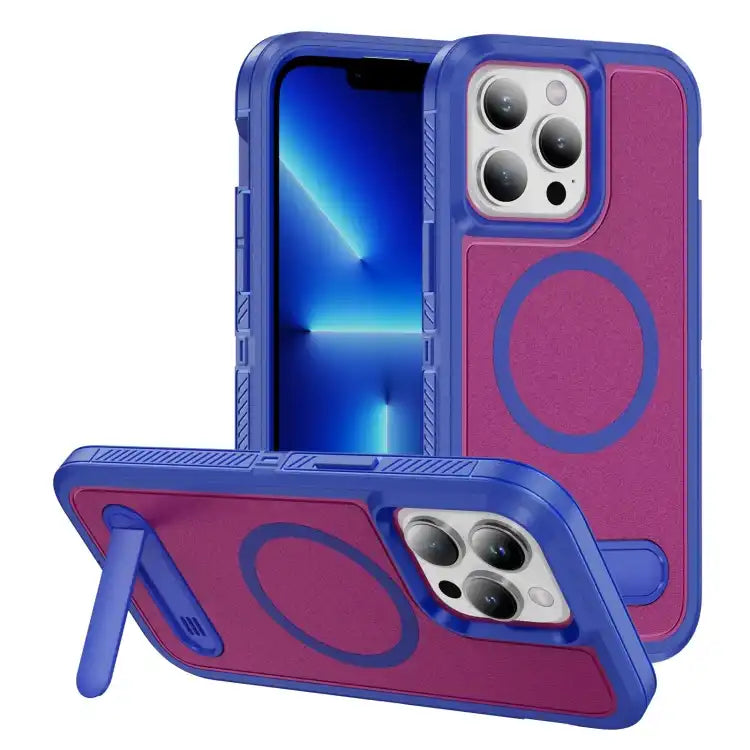 Guard MagSafe Holder Matte PC Hybrid TPU Phone Case