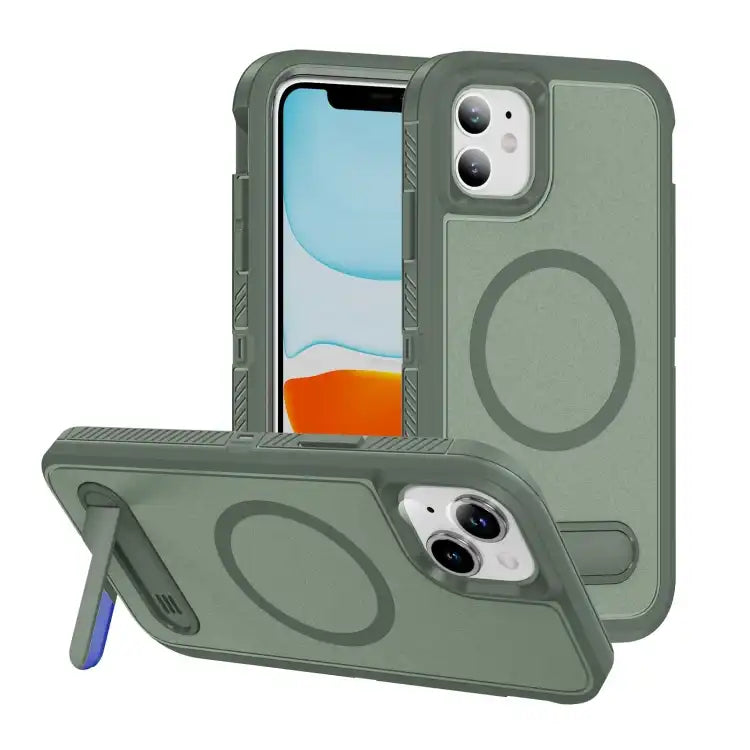 Guard MagSafe Holder Matte PC Hybrid TPU Phone Case