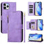 Multi-Card Slots Zipper Wallet Leather Phone Case
