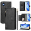 Multi-Card Slots Zipper Wallet Leather Phone Case