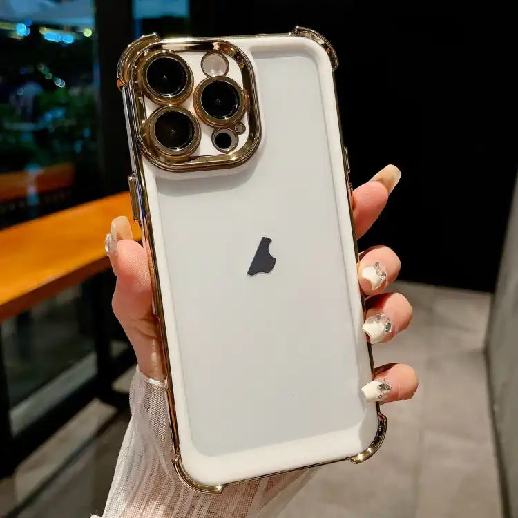 Dual-color Plating Space PC Hybrid TPU Phone Case