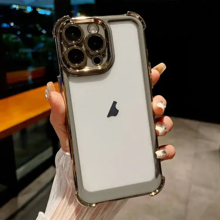 Dual-color Plating Space PC Hybrid TPU Phone Case