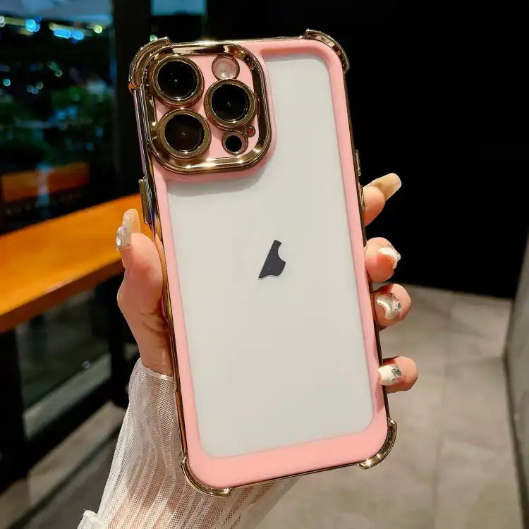 Dual-color Plating Space PC Hybrid TPU Phone Case