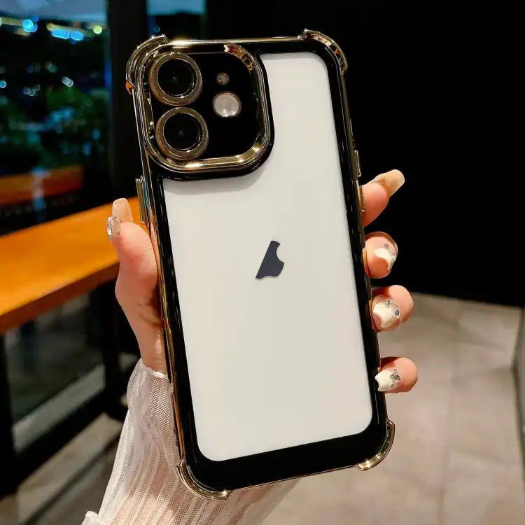 Dual-color Plating Space PC Hybrid TPU Phone Case