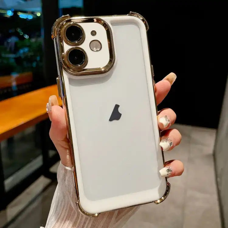 Dual-color Plating Space PC Hybrid TPU Phone Case