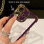 Dual-color Plating Space PC Hybrid TPU Phone Case