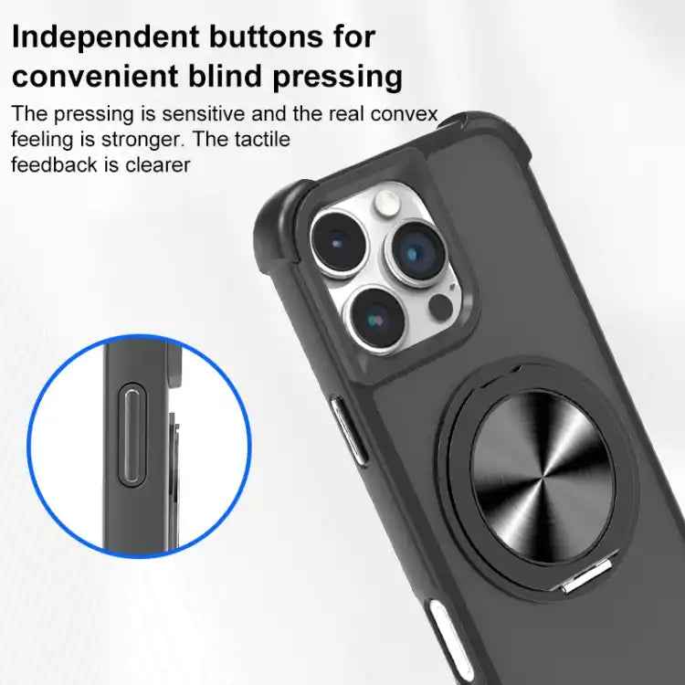 CD Texture 360 Degree Rotating Holder MagSafe Phone Case