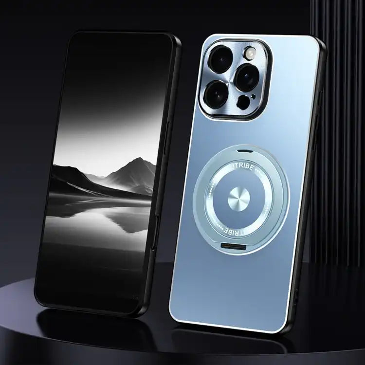 Rotating Holder Frosted Metal Phone Case
