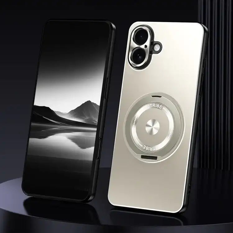 Rotating Holder Frosted Metal Phone Case