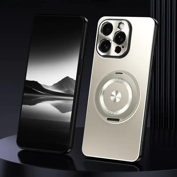 Rotating Holder Frosted Metal Phone Case