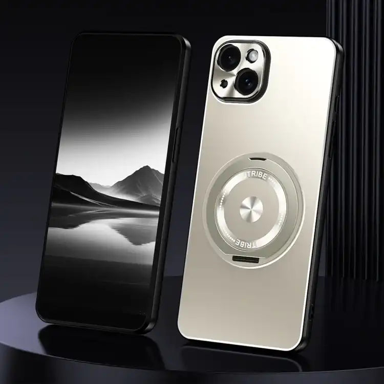 Rotating Holder Frosted Metal Phone Case