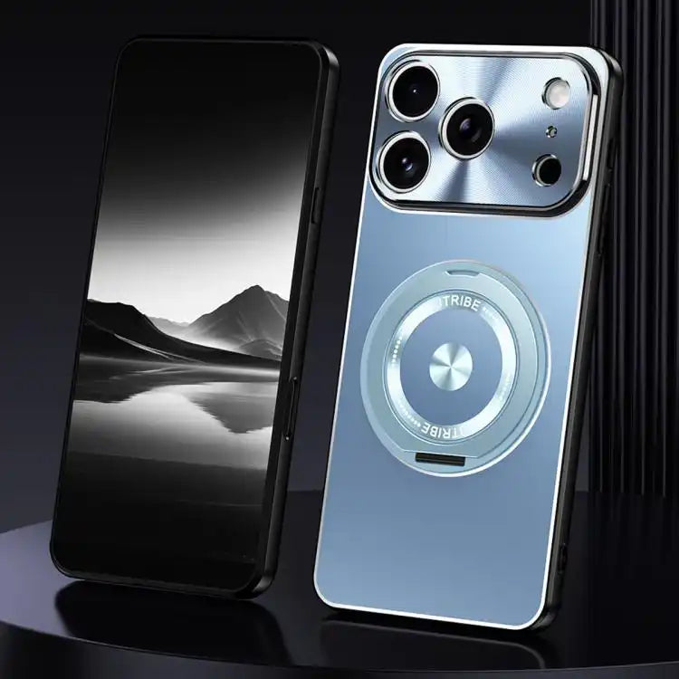 Rotating Holder Frosted Metal Phone Case