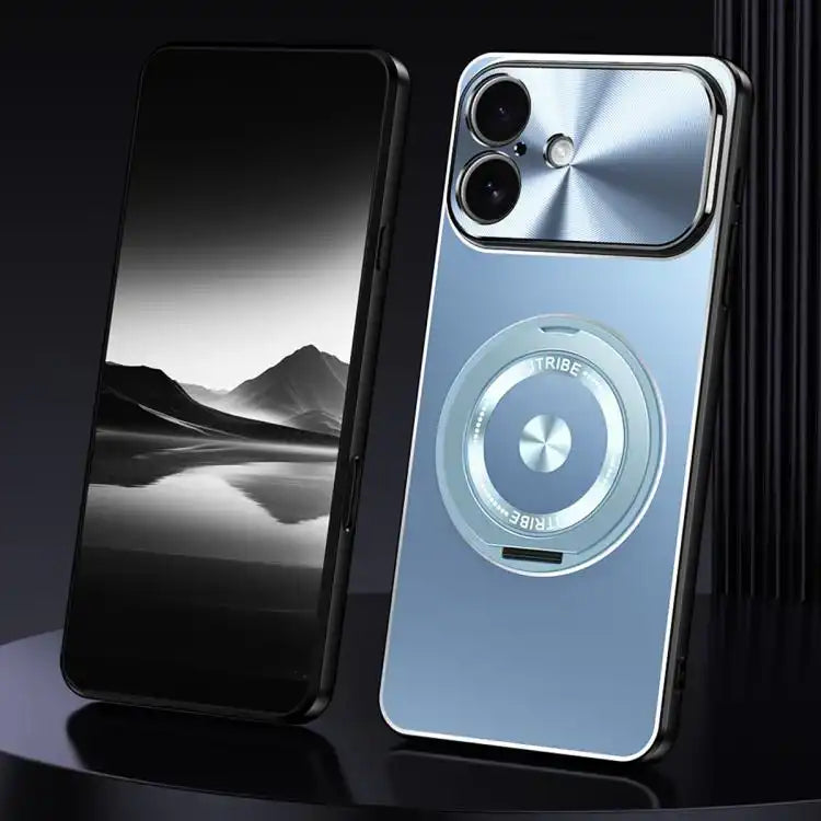 Rotating Holder Frosted Metal Phone Case