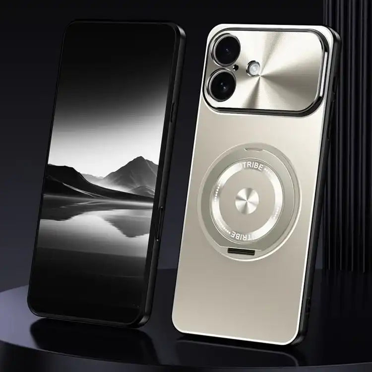 Rotating Holder Frosted Metal Phone Case