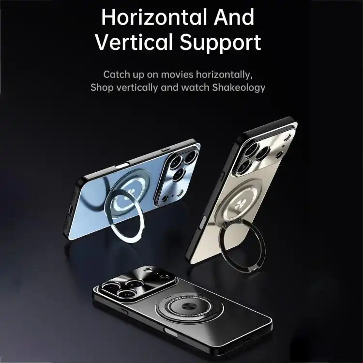 Rotating Holder Frosted Metal Phone Case