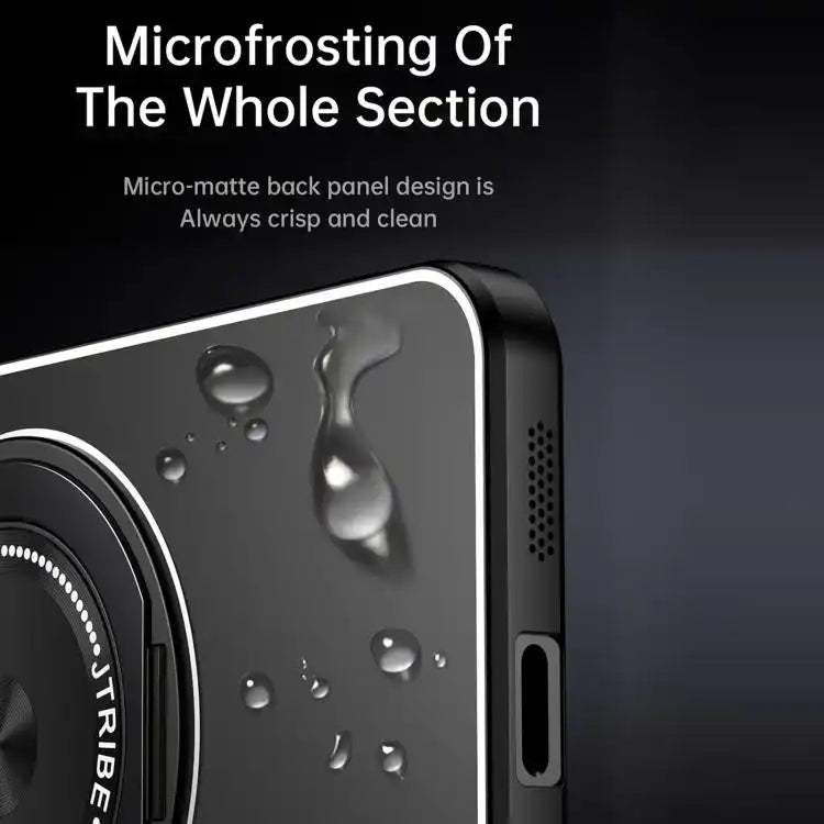 Rotating Holder Frosted Metal Phone Case