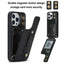 Wristband Vertical Flip Wallet Back Cover Phone Case with Long Lanyard