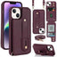Wristband Vertical Flip Wallet Back Cover Phone Case with Long Lanyard