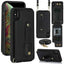 Wristband Vertical Flip Wallet Back Cover Phone Case with Long Lanyard