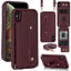 Wristband Vertical Flip Wallet Back Cover Phone Case with Long Lanyard