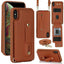 Wristband Vertical Flip Wallet Back Cover Phone Case with Long Lanyard