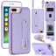 Wristband Vertical Flip Wallet Back Cover Phone Case with Long Lanyard
