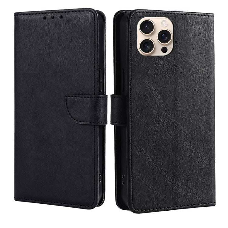 Calf Texture Buckle Flip Leather Phone Case