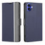 Twill Texture Side Button Leather Phone Case