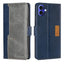 Contrast Color Side Buckle Leather Phone Case