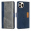 Contrast Color Side Buckle Leather Phone Case