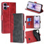 Contrast Color Side Buckle Leather Phone Case