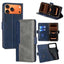 Contrast Color Side Buckle Leather Phone Case