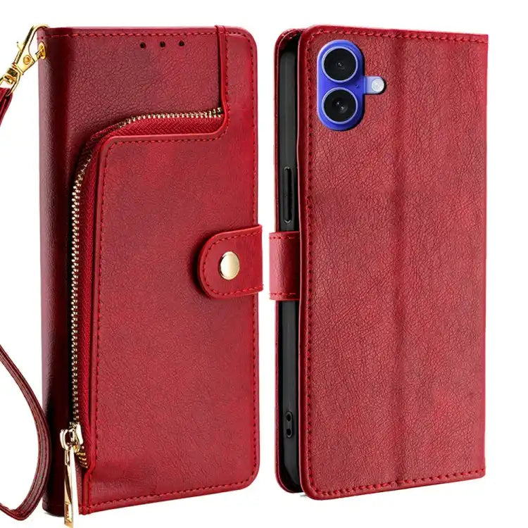 Zipper Bag Leather Phone Case