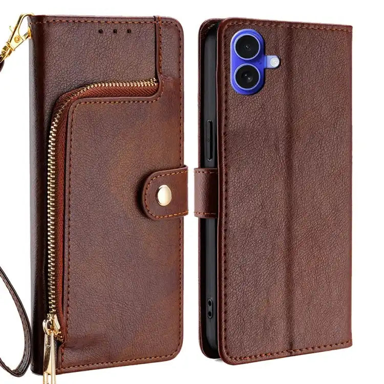Zipper Bag Leather Phone Case