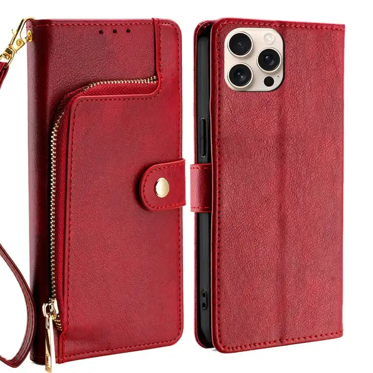 Zipper Bag Leather Phone Case