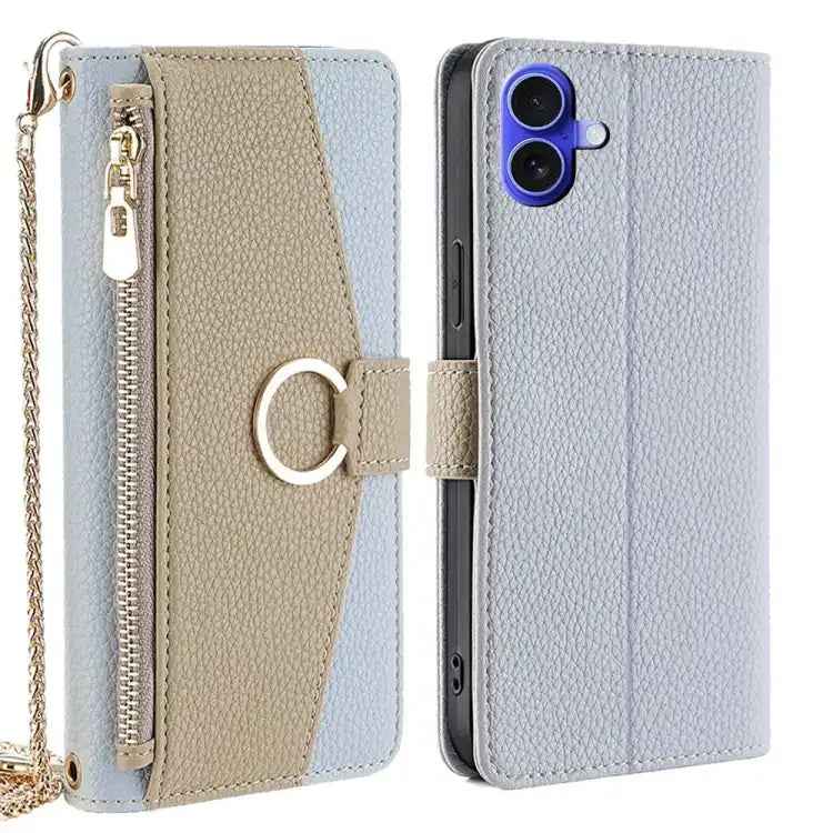 Crossbody Litchi Texture Leather Phone Case